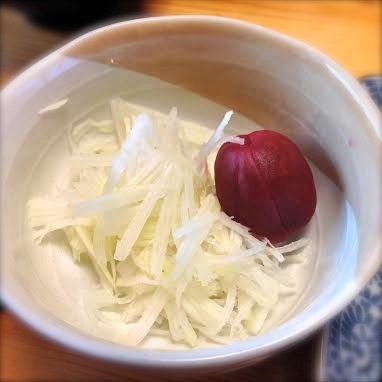 大根と青森の梅漬け