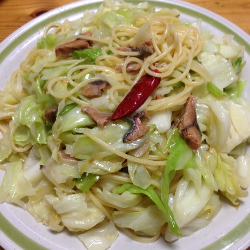 へしこパスタ