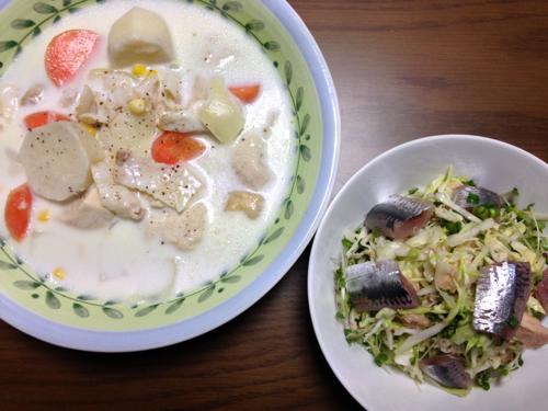 th_イワシサラダ&シチュー